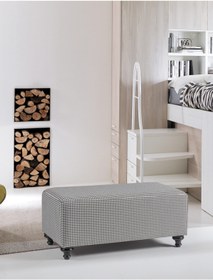 Resim AZZOR DECOR Zebra Uzun Puf Bench 