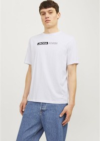 Resim Jack & Jones JJECORP LOGO TEE PLAY Erkek Beyaz Tişört 