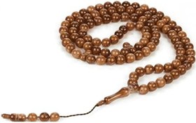 Resim Kuka Tesbih Küre Kesim 99lu 10 mm Orjinal kuka Ağacı Antibakteriyel Namaz Tesbih 