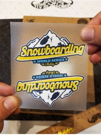 Resim Bay Etiket Hbg48 Snowboard Uludag Etiketi Ikili Set 