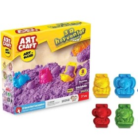 Resim Fen Toys 03612 Dede, Artsand 3D Hayvanlar Kum Seti 500 gr / +3 Yaş 