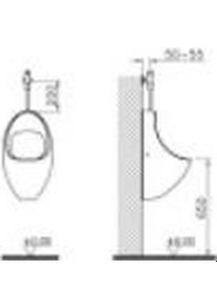 Resim VitrA Schell Pisuvar Yıkama Sistemi 310-2521 Basmalı Buton - Parlak Krom Diğer 