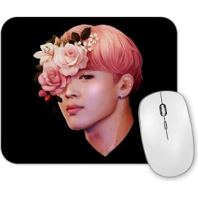 Resim Baskı Dükkanı Flowers Jimin Bts Mouse Pad 