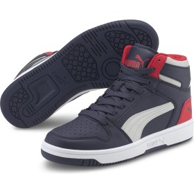 Resim PUMA Rebound Layup SL Jr 370486-11 ERKEK Lacivert-Lila-H R Red Günlük Sneaker Ayakkabı 