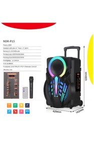 Resim joyplus NDR-P15 15'' İNÇ 40 W OUTPUT POWER PARTİ ORGANİZASYON DÜĞÜN ETKİNLİK MİKRAFON KUMANDA HEDİYE 