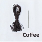 Resim Deri Araba Direksiyon Simidi Üzerinde Direksiyon Kılıfı Araba Örgü 38 Cm Dıy Coffee 
