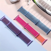 Resim For Apple Watch için 3'lü Yumuşak Naylon Spor Bant Seti - Ayarlanabilir, Nefes Alabilir ve Rahat - 38Mm'den 49Mm'ye kadar tüm modellerle uyumlu, Erkek ve Kadınlar için Se/Serisi 1-10 Ultra dahil. 