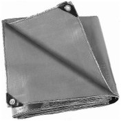 Resim Su Geçirmez Barınak İçin 2x2m Gri Polietilen Branda 