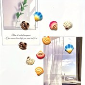 Resim 10 adet Canlı Kabuk Manyetik Etiketler - Buzdolabı, Ofis ve Ev için Okyanus Temalı Dekorasyon - Fotoğraflar ve Mesajlar için Mükemmel, Noel, Cadılar Bayramı, Paskalya, Şükran Günü ve Sevgililer Günü Hediyeleri için İdeal, Mutfak ve Ofis Dekorasyonu | Canlı Kabuk Tasarımı | Dayanıklı Akrilik Malzeme, Manyetik Etiketler 