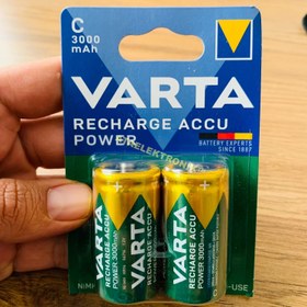 Resim Ata Elektronik VARTA C BOY Şarjlı Orta Boy Pil C Boy 3000 Mah 2'li 3000 Miliamper C Orta Boy Şarzlı Pil 