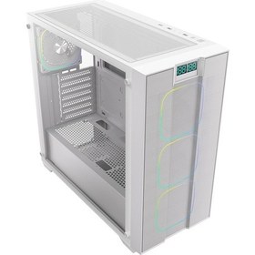 Resim Bitfenix It200 750w 80+ Bronze Atx 3.1 Tempered Glass Frgb Beyaz Atx Mid Tower Kasa 