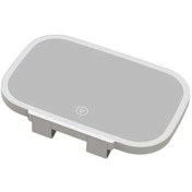 Resim Fortunelane Araç İçi Makyaj Aynası, 3 Işık Seviyeli, Pil Dahili, Beyaz Renk 