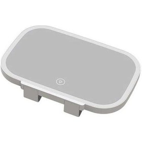 Resim Fortunelane Araç İçi Makyaj Aynası, 3 Işık Seviyeli, Pil Dahili, Beyaz Renk 