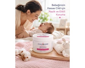 Resim HERŞEYBURDAMODA Bebek Pişik Bariyer Krem Onarıcı Yoğun Cilt Bakım Kremi Çinko Oksit Lanolin 