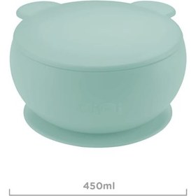 Resim 2'li Set Kapaklı Kase, River Green, Nam Nam Kaşık River Green 