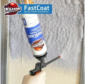 Resim Kraken Sprey Poliüretan Isı ve Ses Yalıtım Köpük 10 Adet x 930 gr Tabancalı 