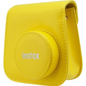 Resim Instax Mini 9 Sarı Deri Çanta 