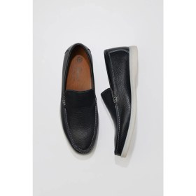 Resim Bueno Shoes Lacivert Flotter Deri Erkek Klasik Ayakkabı 