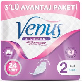 Resim Venüs Hijyenik Ped Uzun 24 Adet (3 Paket) 