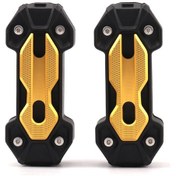 Resim Mufunye Evrensel Motosiklet 22/25mm Çaplı Tampon Düşme Önleyici Blok Koruyucu Dekoratif Blok Altın 