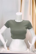 Resim buğlem collection Kısa Kollu Kaşkorse Crop 