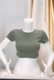 Resim buğlem collection Kısa Kollu Kaşkorse Crop 