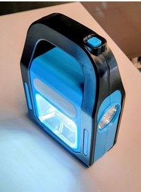 Resim Xtechnx Powermaster Hb-9707a-2 3 Kademeli Usb Çıkışlı Şarjlı Solar Lamba Işıldak Mavi 