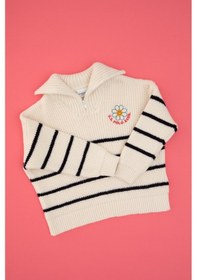 Resim U.s. Polo Assn. Kız Çocuk Krem Kazak /triko 50316289-vr071 Krem 