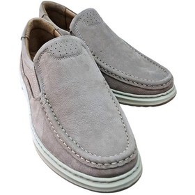 Resim Wexperon W380 Erkek Hakiki Deri Bağcıksız Loafer Comfort Ayakkabı Nubuk Vizon Siyah 