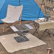 Resim Picnic ve BBQ için Dış Mekan Kamp İzolasyon Battaniyesi, Alev Geciktirici Isıya Dayanıklı Cam Kaplamalı Kumaş 