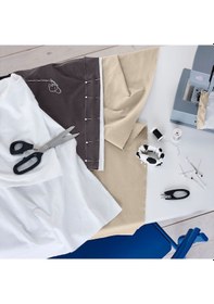 Resim Kesilmiş Kumaş, Beyaz, 150x300 Cm Beyaz 