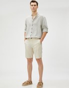 Resim Gömlek Uzun Kollu Dik Yaka Pamuklu 