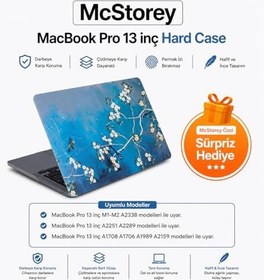 Resim McStorey MacBook Pro 13 Sanatsal Desenli Kılıf A1706 A1708 A1989 A2159 A2251 A2289 A2338 M1 M2 Uyumlu Baskılı Kristal Sert Kılıf Koruyucu Kapak Yeşil Sarı 