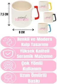 Resim Kahramanlar Bu Ayda Doğar Baskılı Eş Arkadaş Baba Doğum Babalar Gününe Hediyelik Kulplu Kupa Bardak, QBLK5411-K-5 