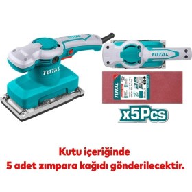Resim Total Titreşimli Zımpara Makinası 220 Volt Kablolu 320W Total TF1301826 Ahşap Duvar Yüzey Zımparala 