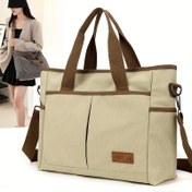 Resim Kadınlar İçin Geniş Kapasiteli Tote Messenger Çanta, Rahat Stil, Baigou İşçiliği, Dayanıklı ve Vintage Klasik, Çoklu Cepli, Polyester Astarlı, Günlük Yolculuk, Tatil Seyahati, Yürüyüş İçin 