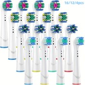 Resim Oğul B Elektrikli Diş Fırçası Yedek Başlıkları Için Uyumlu SB17A Hassas Fırça Başlıkları Refills Oralb Için 