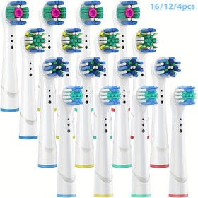 Resim Oğul B Elektrikli Diş Fırçası Yedek Başlıkları Için Uyumlu SB17A Hassas Fırça Başlıkları Refills Oralb Için 