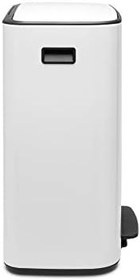 Resim Brabantia geri dönüşüm pedallı kova, çelik, beyaz, büyük (2 x 30 l) 