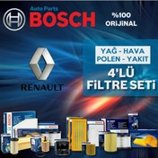 Resim Renault Megane 2 1.5 Dci Bosch Filtre Bakım Seti 2002-2009 (495584896) 
