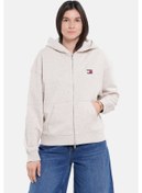 Resim Tommy Jeans Kadın Sweatshirt-dw0dw19412 Bej 