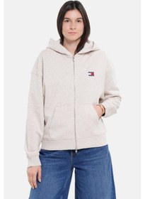 Resim Tommy Jeans Kadın Sweatshirt-dw0dw19412 Bej 
