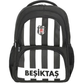 Resim Beşiktaş Lisanslı Çubuklu Okul Çantası Sırt Çantası Kod:25339 Orijinal Çok Renkli 