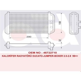 Resim Kalorifer Radyatörü 346285 Jumper Boxer Ducato 99 06 6448h8 46722710 