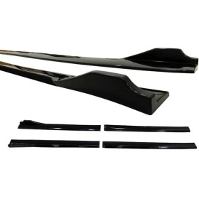 Resim Omg Oto Toyota Corolla 1987-1993 Piona Black Şeritli Yan Marşpiyel 2 Adet 