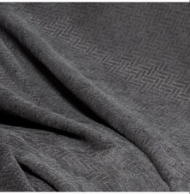 Resim Jakarlı Şönil Koltuk Örtüsü Çekyat Örtüsü Koltuk Şalı 110x175 2 Ad. Kaymaz Gri Gri 