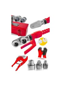 Resim Moonshop Metal Çanta Panel Pprc Boru Kaynak Makina Seti + Makas 