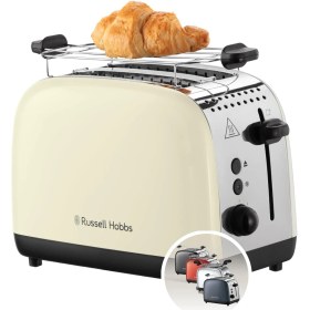 Resim Mena Rise Hobbs Ekmek Kızartma Makinesi [2 Dilim Için] Colours Inox Krem (Ekstra Geniş Yuvalar, 6 Kademeli Hızlı Kızartma, Kaldırma ve Kontrol, Buz Çözme, Isıtma, 1600 W) Toaster 26551-56 