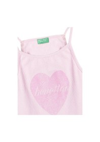 Resim United Colors Of Benetton Kız Çocuk Pembe Atlet Bnt-g21220 