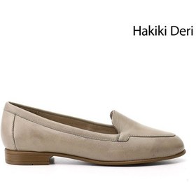 Resim Gönderi R Kadın Bej Antik Hakiki Deri Babet Gdza134m0432 Bej 